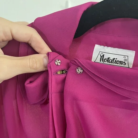 Vintage Notations 80s Blouse - Picture 5 of 7